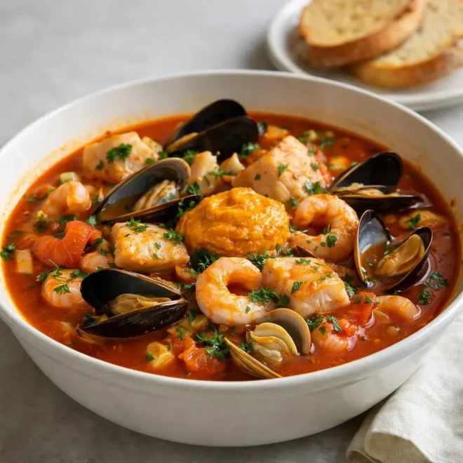 marmite de la mer sauce rouille : recette maison