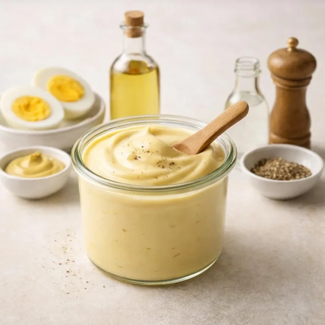 Mayonnaise maison aux œufs durs : onctueuse et facile