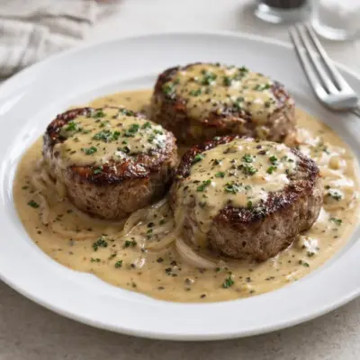 Recette médaillons de bœuf au poivre sauce crème