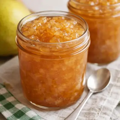 Mermelada casera de pera : confiture maison aux poires