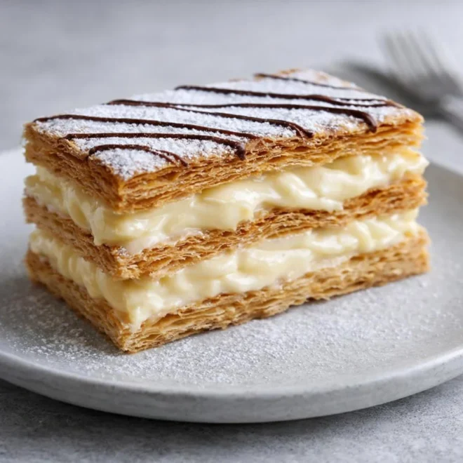 Mille-feuille maison à la crème pâtissière (classique)