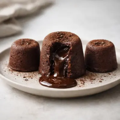 Mini-cakes fondants au chocolat (cœur coulant)