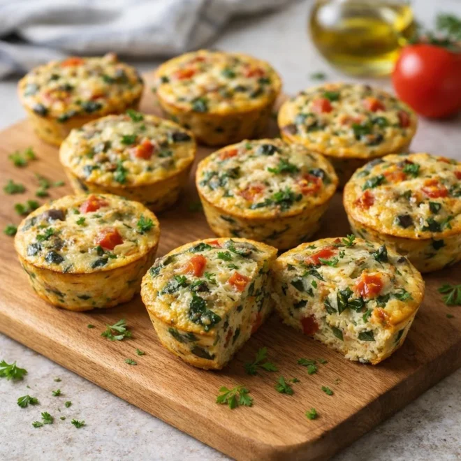 Mini quiches moelleuses aux légumes, cœur fondant