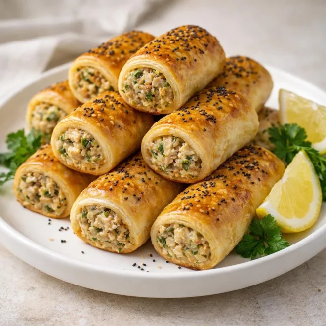 Mini-tourte au poisson au four : feuilleté doré et facile