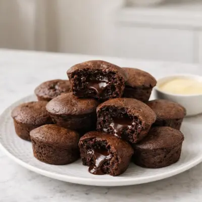 Moelleux au chocolat cœur coulant : vanille & fondant