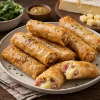 Nems de reblochon aux lardons : croustillants fondants
