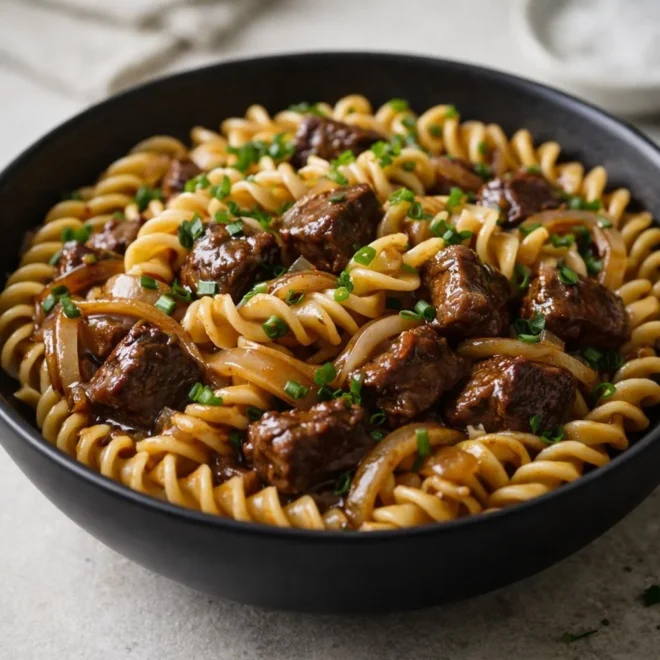 Nouilles au bœuf sauce soja gingembre : recette facile