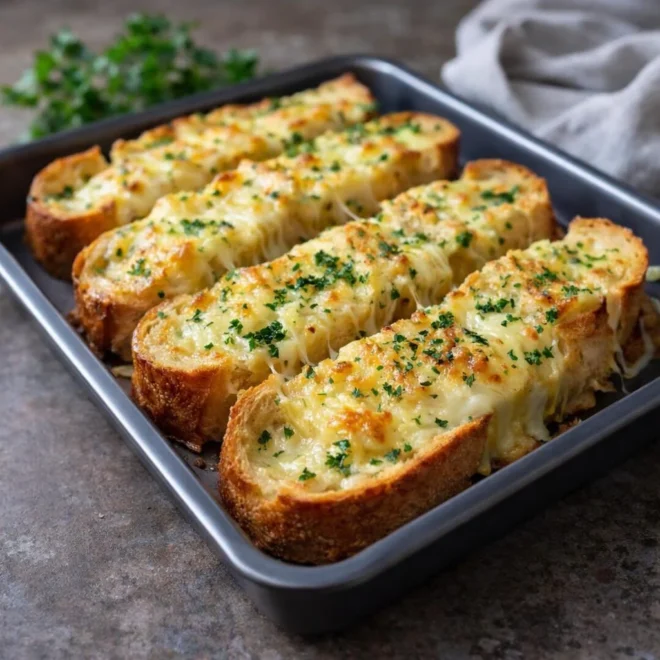 Pain à l’ail et au fromage facile au four