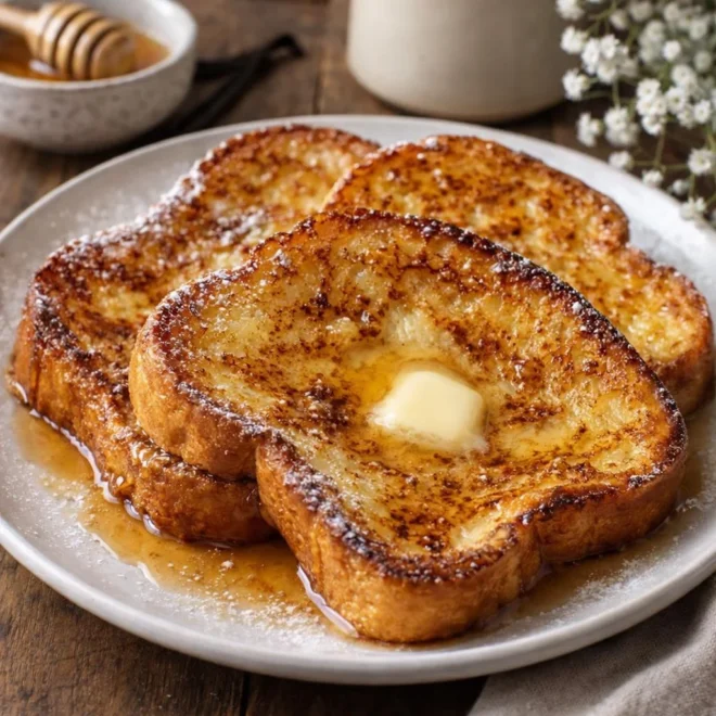 Pain perdu brioché à la vanille : crousti-moelleux