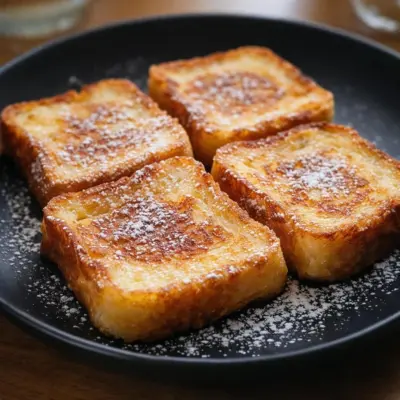 Recette pain perdu à la poêle moelleux vanille