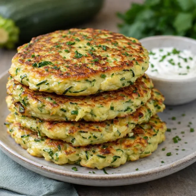 Pancakes salés de courgettes ultra moelleux au parmesan