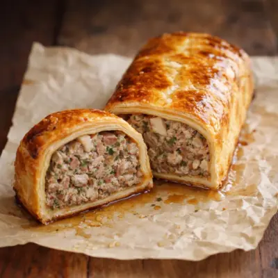 Recette pâté lorrain traditionnel : farce au foie & croûte c