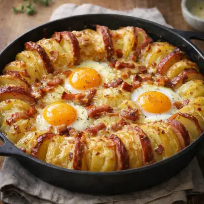 Pomme de terre au plat œuf à la patate : la recette