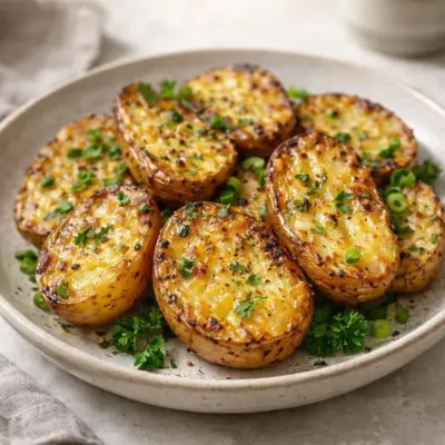 Pommes de terre rôties au four à l’ail et persil