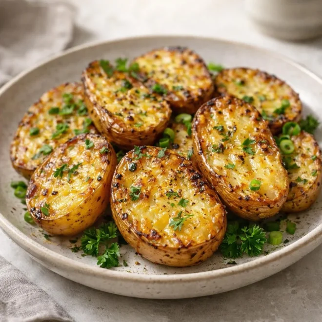 Pommes de terre rôties au four à l’ail et persil