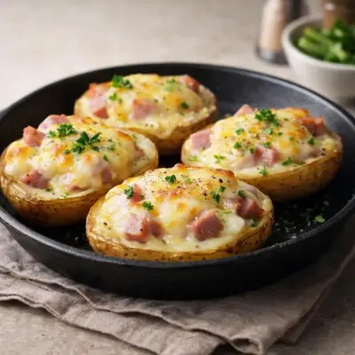 Pommes de terre farcies jambon fromage à raclette