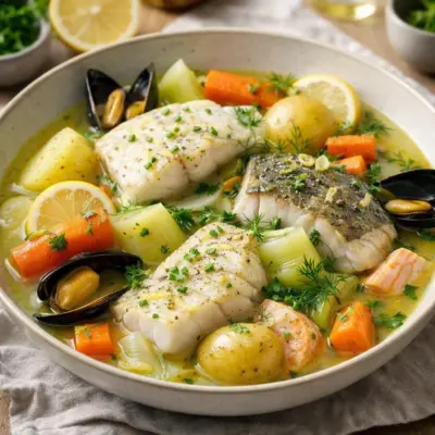 Pot-au-feu de la mer au bouillon citronné