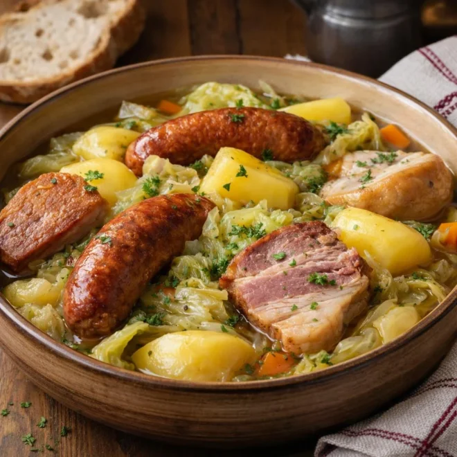Potée savoyarde au chou : diots, pommes de terre