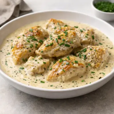 Poulet à la sauce Boursin : crémeux et facile