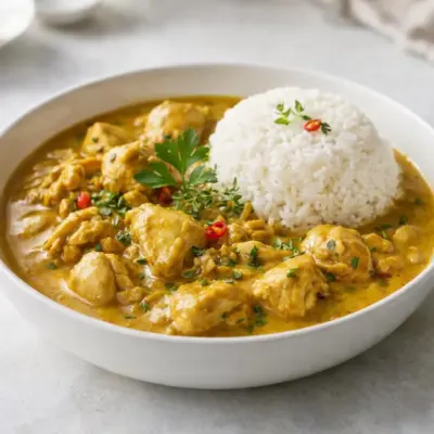 Recette poulet coco réunionnais au lait de coco
