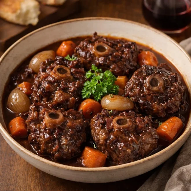 Queue de bœuf braisée au vin rouge : fondant parfait