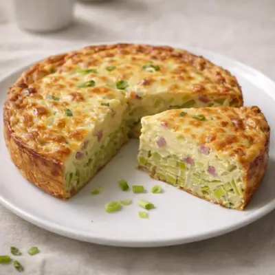 Quiche fondante aux poireaux : recette moelleuse