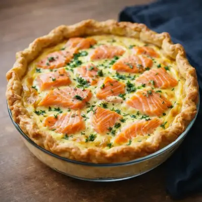 Quiche au saumon et Boursin : moelleuse et facile