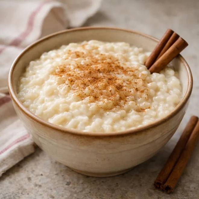 Riz crémeux au lait à la cannelle : facile et onctueux
