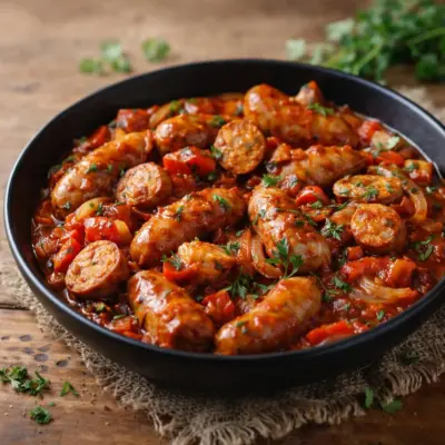 rougail saucisse réunionnais : recette pimentée, sauce tomat