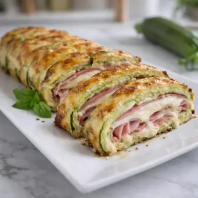 Roulé de courgettes filantes jambon fromage (tranches)
