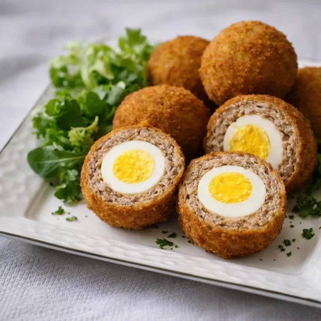 Roulé d’œufs à la viande : cœur fondant, croustillant