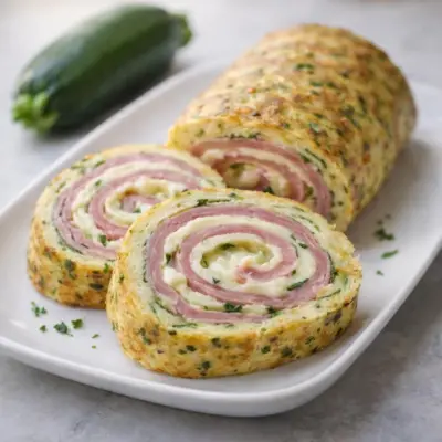 Roulés courgettes jambon fromage : moelleux au four