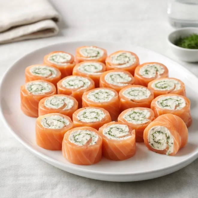 Roulés saumon fromage frais aneth – apéritif rapide