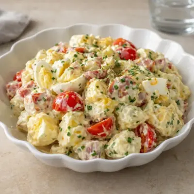 Recette salade piémontaise maison : crémeuse et fraîche