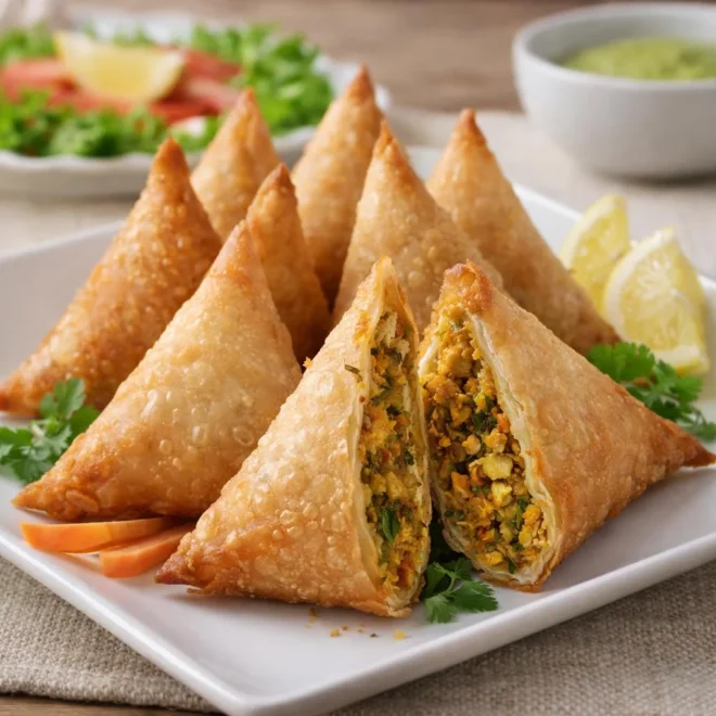 Recette samoussas poulet curry croustillants