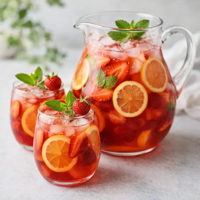 Recette sangria rouge légère : vin, fruits d’été, limonade