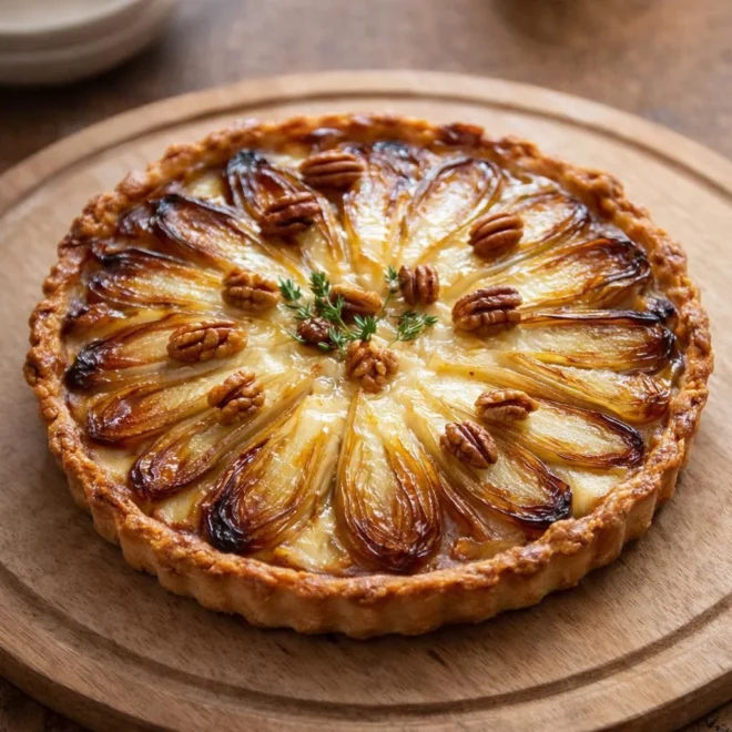 Tarte endives miel comté fondant, croustillante et gourmande