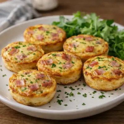 Tartelettes pain de mie jambon fromage express