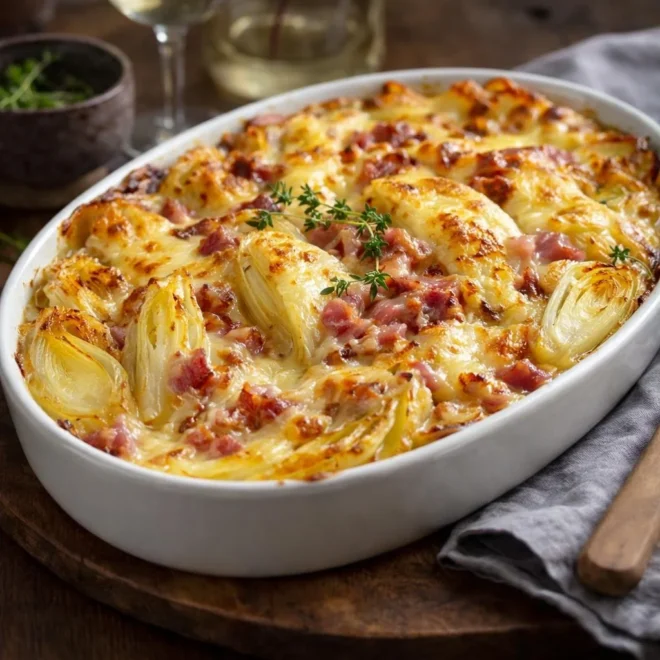 Recette tartiflette aux endives reblochon gratinée
