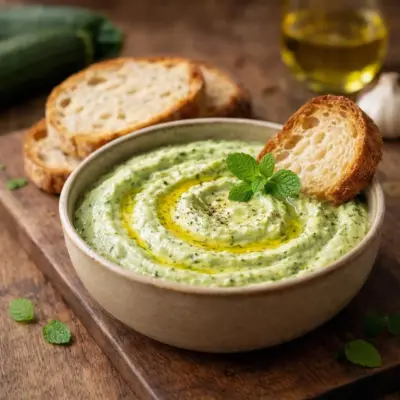 Tartinade de courgette au chèvre frais onctueuse