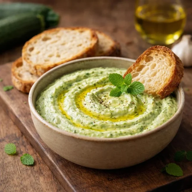 Tartinade de courgette au chèvre frais onctueuse