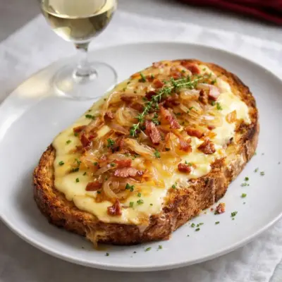Recette tartine vosgienne fondante au Munster