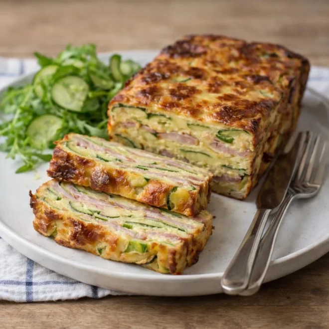 Terrine de courgettes et jambon blanc au gruyère