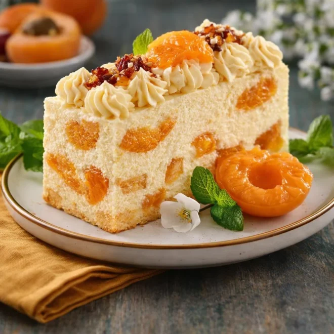 Terrine de boudoirs aux abricots : mascarpone