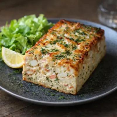 Terrine de la mer aux poissons et crevettes