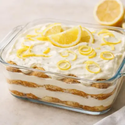 Tiramisu au citron sans cuisson : frais & citronné