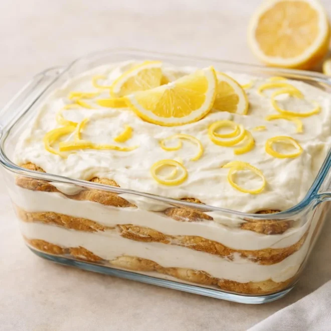 Tiramisu au citron sans cuisson : frais & citronné
