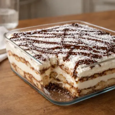 Recette tiramisu façon bounty coco nutella