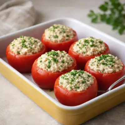 Tomates farcies au thon et œuf dur : recette facile