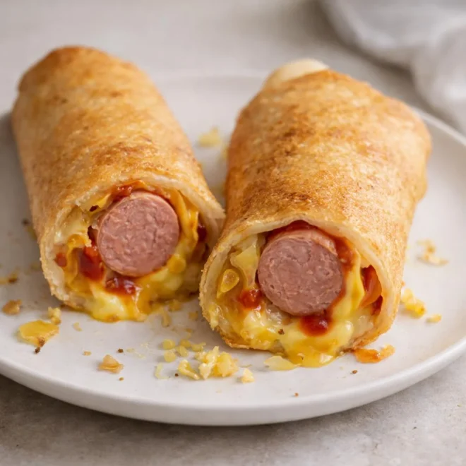 Tortilla de hot-dog fritée facile : crousti-fondant